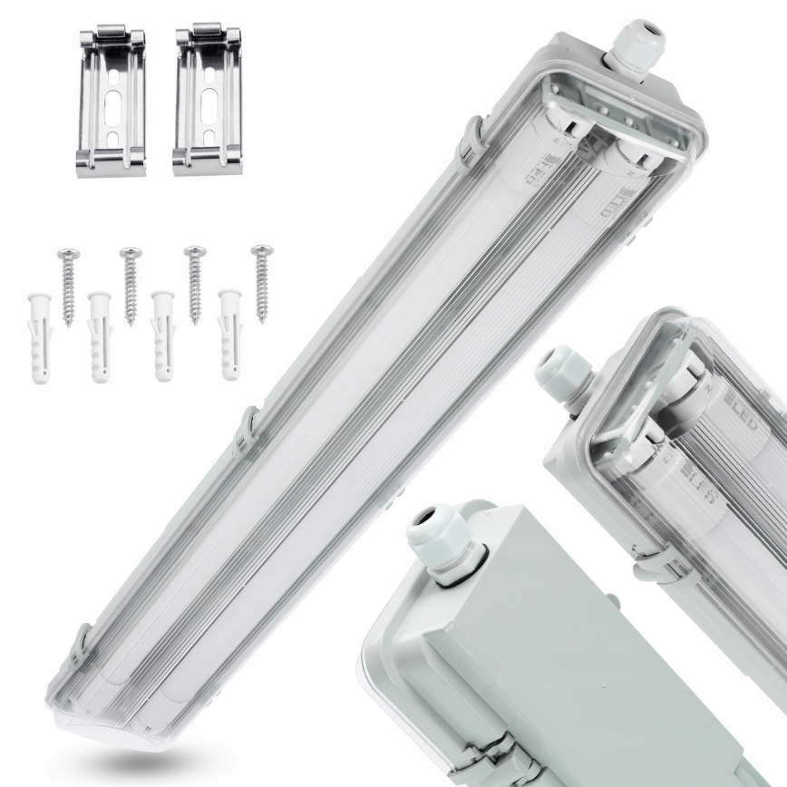 LED tehničko fluorescentno svjetilo T8 2xG13/10W/230V 6000K 60 cm IP65 bijelo