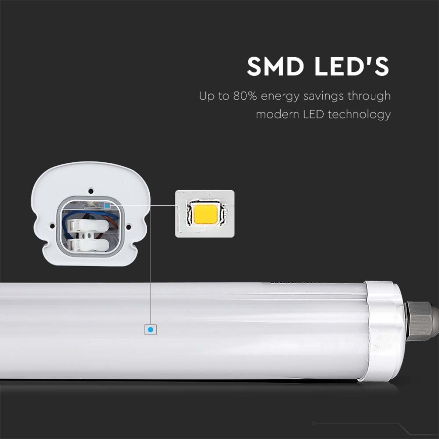 LED Tehničko fluorescentno svjetlo G-SERIES LED/18W/230V 4000K IP65 60 cm