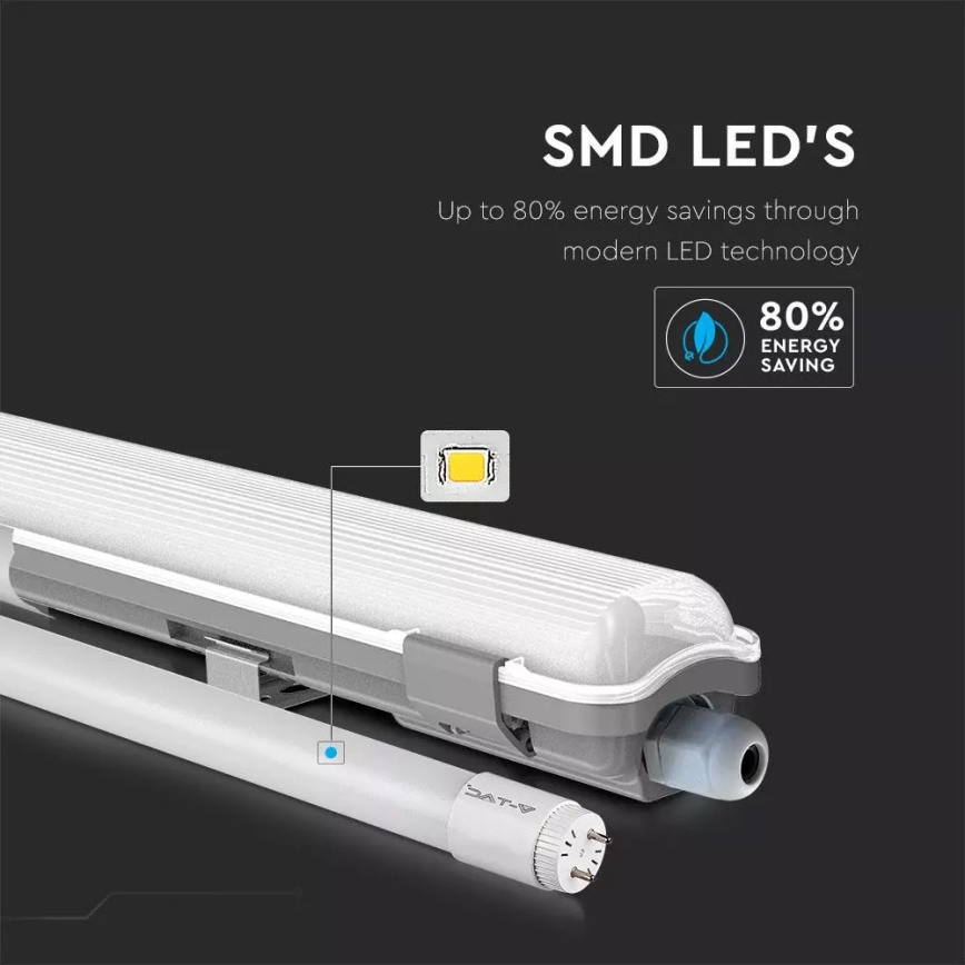 LED Tehničko fluorescentno svjetlo LED/22W/230V 6400K 150cm IP65