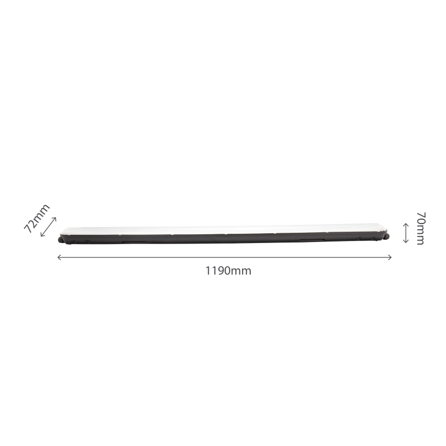 LED Tehničko fluorescentno svjetlo LIMEA GIGANT LED/38W/230V IP65 1190mm crna