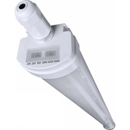 LED Dimmabilno tehničko fluorescentno svjetlo VOLITER LED/20/28/36W/230V 3000/4000/6000K 120 cm IP65 bijela