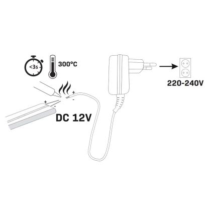 LED Traka NEON 2 m LED/17W/12V 4000K IP65