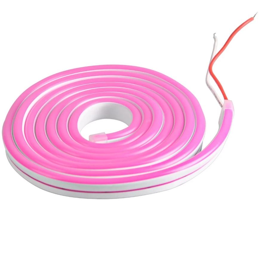 LED Traka NEON 2 m LED/17W/12V IP65 ružičasta
