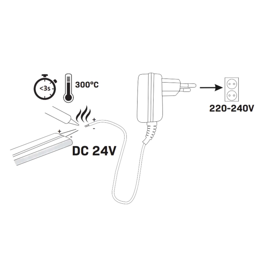 LED Traka NEON 5m LED/30W/24V zelena IP65
