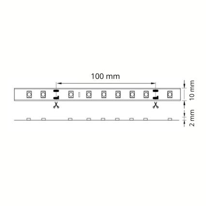 LED traka za kupaonicu 5m LED/45W/12V IP65 bijela