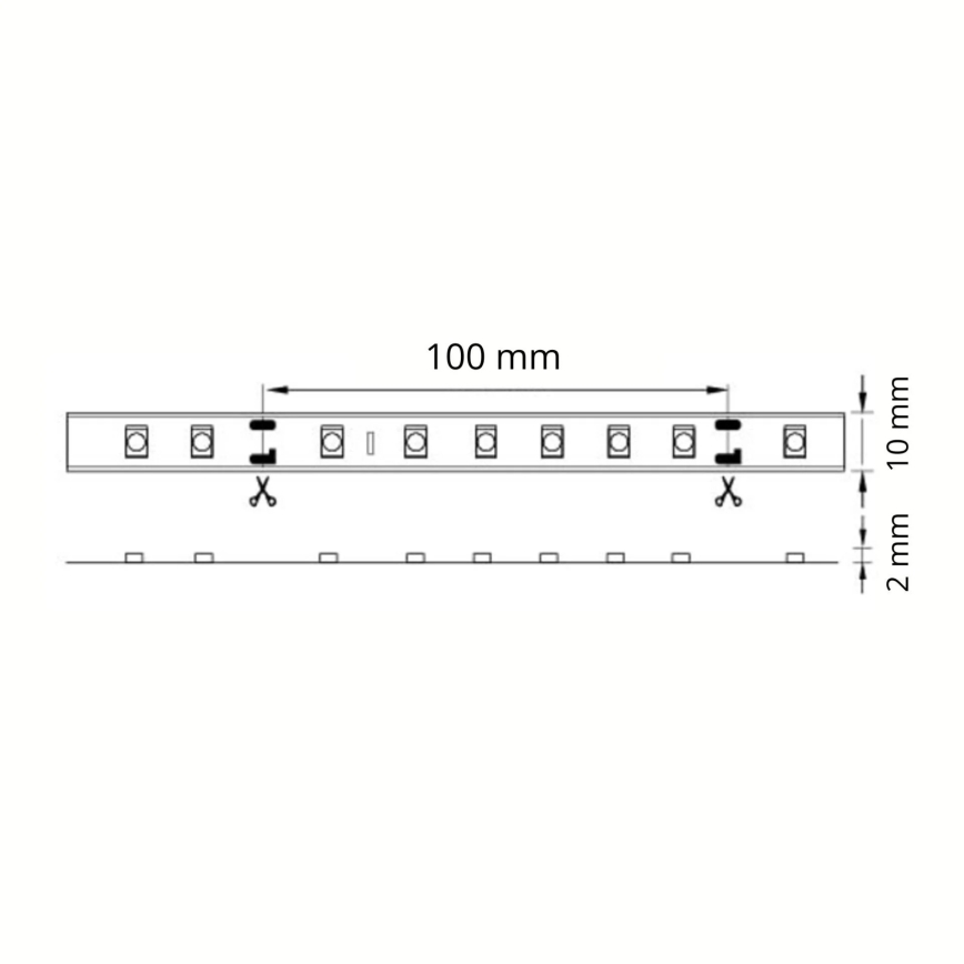 LED traka za kupaonicu 5m LED/45W/12V IP65 bijela