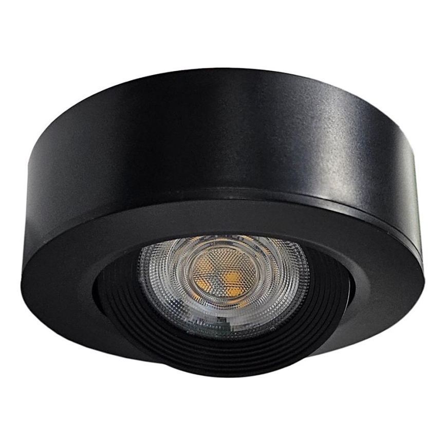 LED Ugradbena/nadgradna reflektorska svjetiljka 2u1 LED/5W/230V 4200K pr. 9,3 cm crna