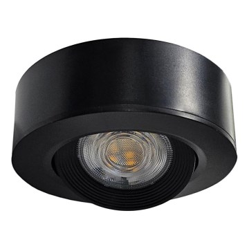 LED Ugradbena/površinska ugradna točkasta svjetiljka 2u1 LED/5W/230V 4200K promjer 9,3 cm crna