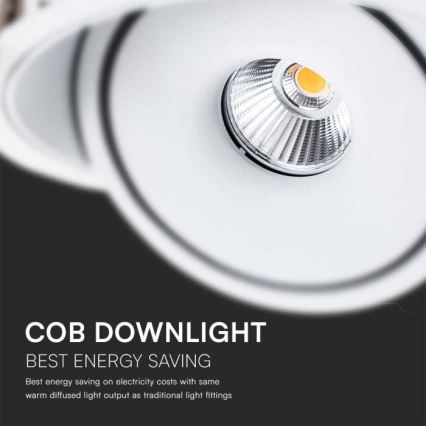 LED Ugradbena reflektorska svjetiljka LED/12W/230V 3000/4000/6400K pr. 12 cm bijela