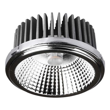 LED Ugradbena reflektorska svjetiljka LED/20W/230V 3000K 40°/20° pr. 11 cm sjajni krom
