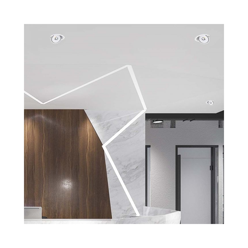 LED Ugradbena reflektorska svjetiljka LED/28W/230V 3000/4000/6400K pr. 20 cm bijela