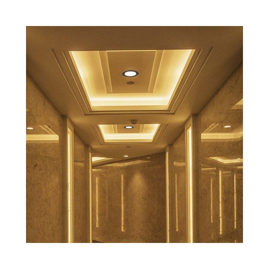 LED Ugradbena reflektorska svjetiljka LED/28W/230V 3000/4000/6400K pr. 20 cm crna