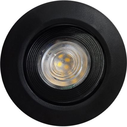 LED Ugradbena/nadgradna reflektorska svjetiljka 2u1 LED/5W/230V 4200K pr. 9,3 cm crna