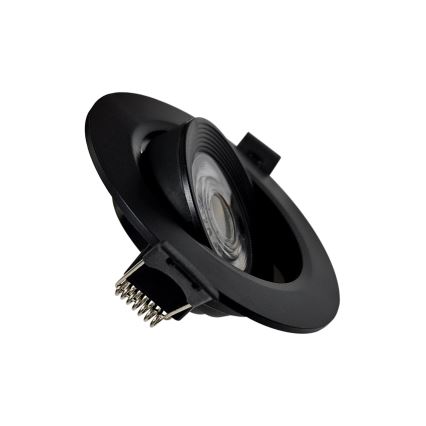LED Ugradbena/nadgradna reflektorska svjetiljka 2u1 LED/5W/230V 4200K pr. 9,3 cm crna