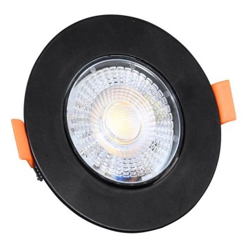 LED Ugradbena stropna svjetiljka ZITA LED/3/5/7W/230V 3000/4000/6000K promjer 9 cm crna