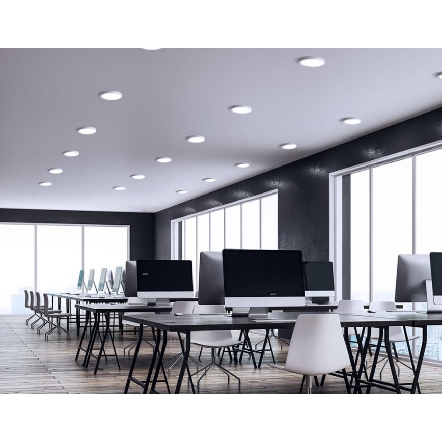 LED Ugradbena svjetiljka ALGINE 2u1 LED/18W/230V 3000K