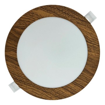LED Ugradbena svjetiljka CIRCLE LED/12W/230V 4200K pr. 16,7 cm smeđa