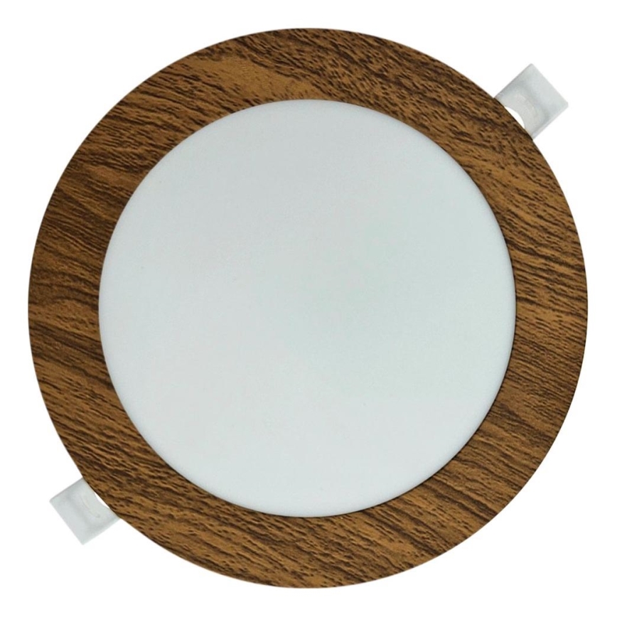 LED Ugradbena svjetiljka CIRCLE LED/12W/230V 4200K pr. 16,7 cm smeđa