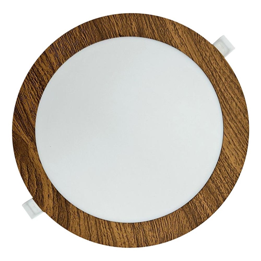 LED Ugradbena svjetiljka CIRCLE LED/18W/230V 4200K pr. 22 cm smeđa
