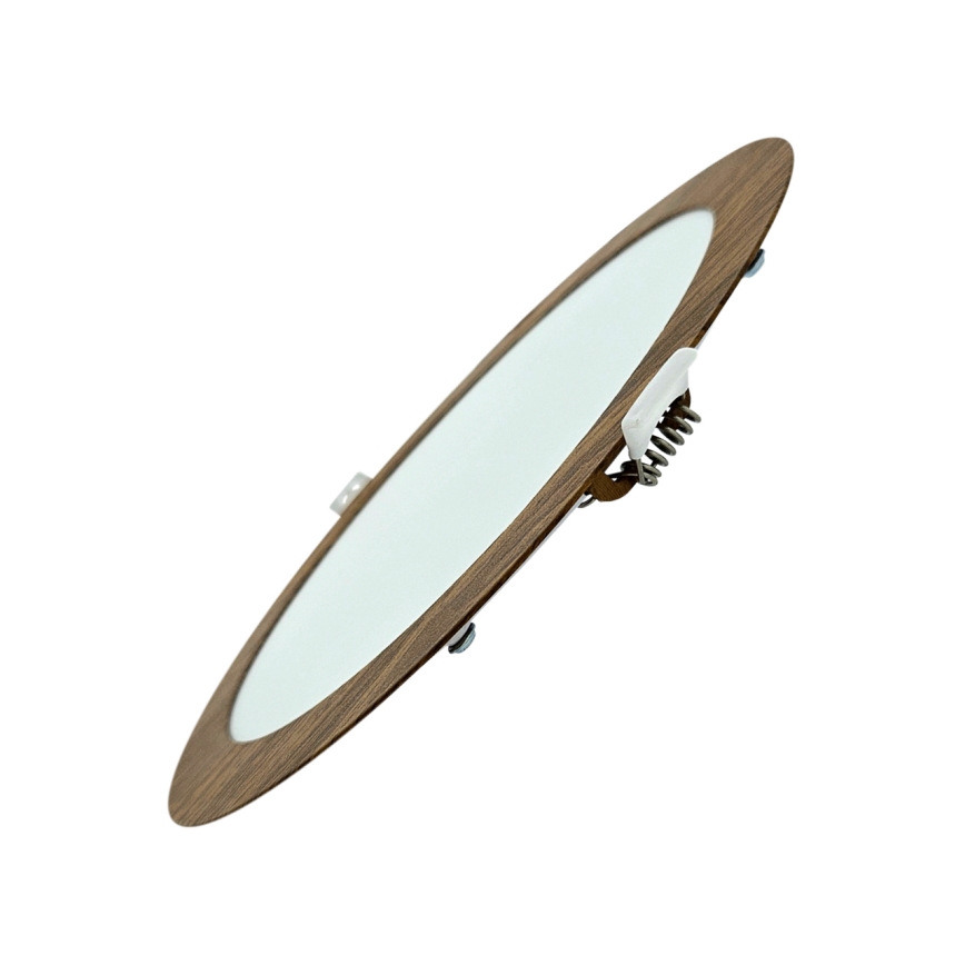 LED Ugradbena svjetiljka CIRCLE LED/18W/230V 4200K pr. 22 cm smeđa