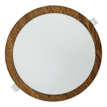 LED Ugradbena svjetiljka CIRCLE LED/24W/230V 4200K pr. 29,6 cm smeđa