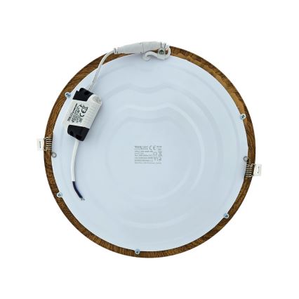 LED Ugradbena svjetiljka CIRCLE LED/24W/230V 4200K pr. 29,6 cm smeđa