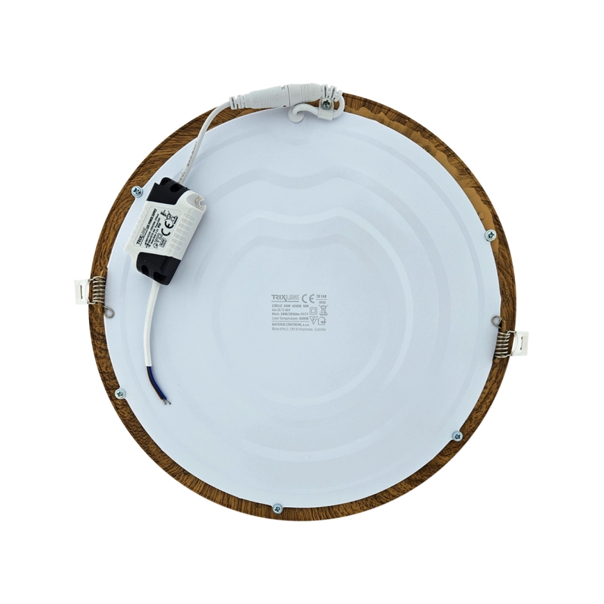 LED Ugradbena svjetiljka CIRCLE LED/24W/230V 4200K pr. 29,6 cm smeđa