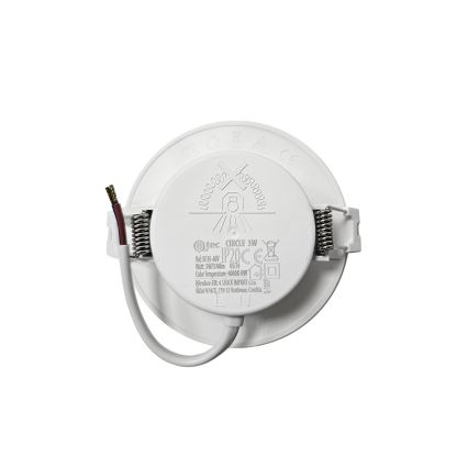 LED Ugradbena svjetiljka CIRCLE LED/3W/230V 4000K pr. 9 cm bijela