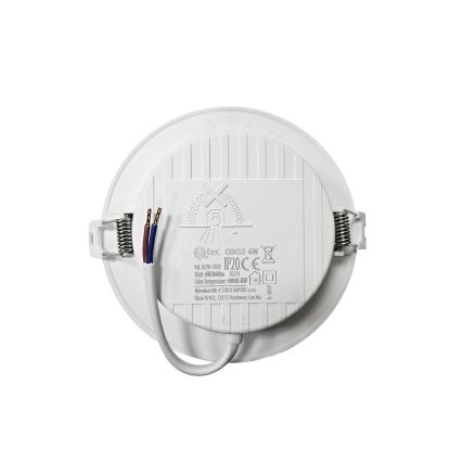 LED Ugradbena svjetiljka CIRCLE LED/6W/230V 4000K pr. 12 cm bijela