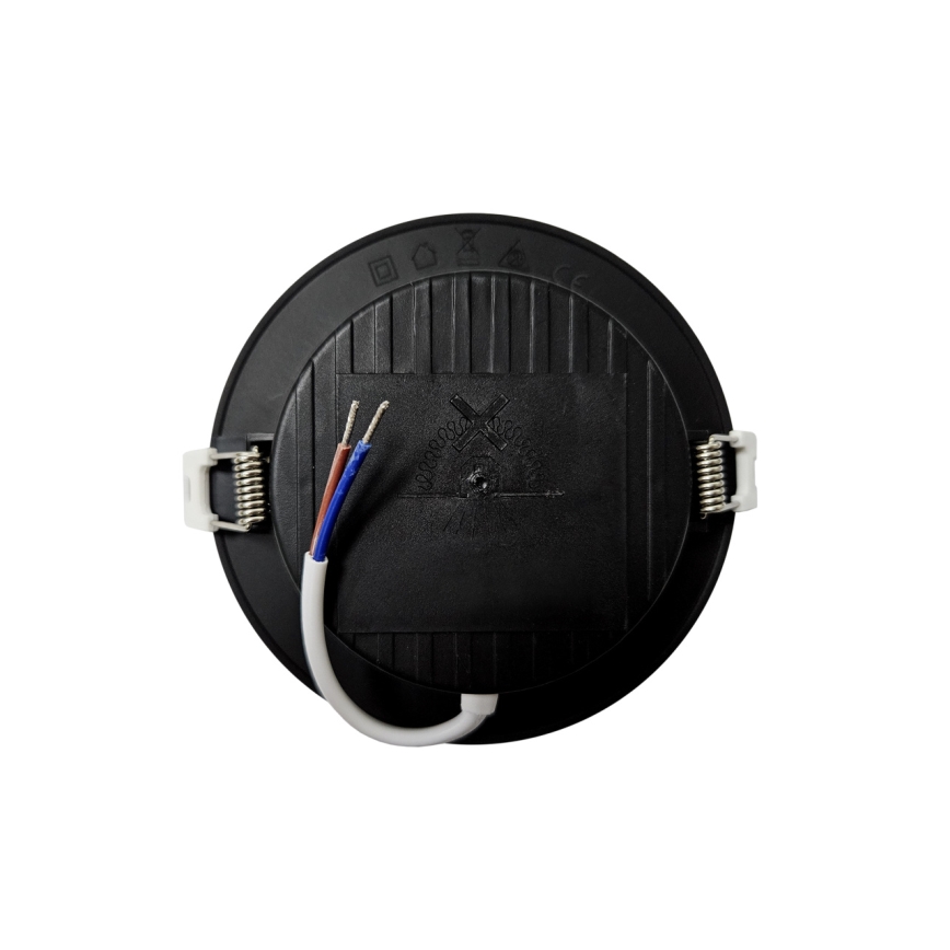 LED Ugradbena svjetiljka CIRCLE LED/6W/230V 4000K pr. 12 cm crna
