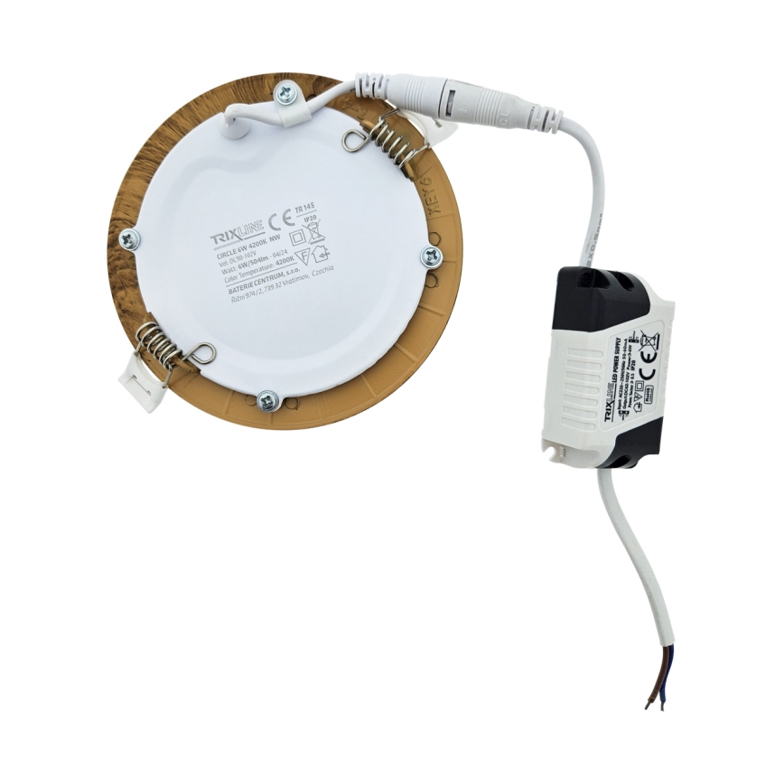 LED Ugradbena svjetiljka CIRCLE LED/6W/230V 4200K pr. 11,8 cm smeđa