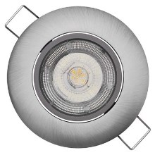 LED Ugradbena svjetiljka EXCLUSIVE 1xLED/5W/230V 3000 K srebrna
