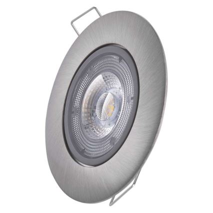 LED Ugradbena svjetiljka EXCLUSIVE 1xLED/5W/230V 3000 K srebrna