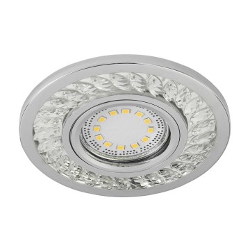 LED Ugradbena svjetiljka EYE 1xGU10/50W + LED/3W/230V