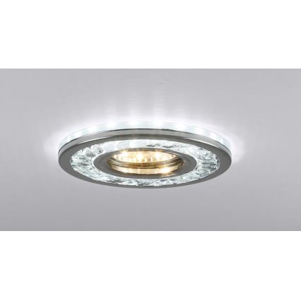LED Ugradbena svjetiljka EYE 1xGU10/50W + LED/3W/230V