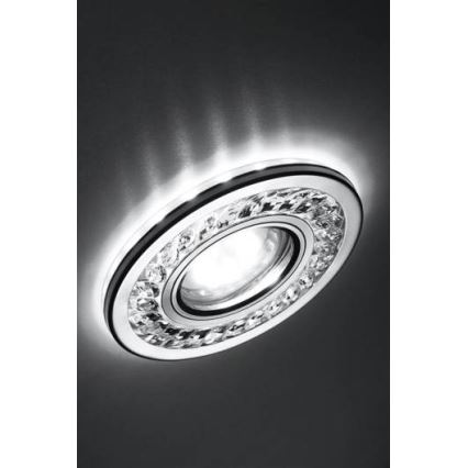 LED Ugradbena svjetiljka EYE 1xGU10/50W + LED/3W/230V