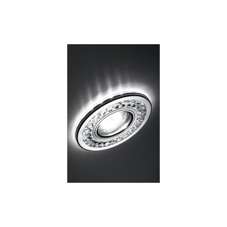LED Ugradbena svjetiljka EYE 1xGU10/50W + LED/3W/230V