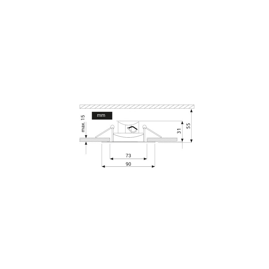 LED Ugradbena svjetiljka EYE LED/5W/230V 3000K
