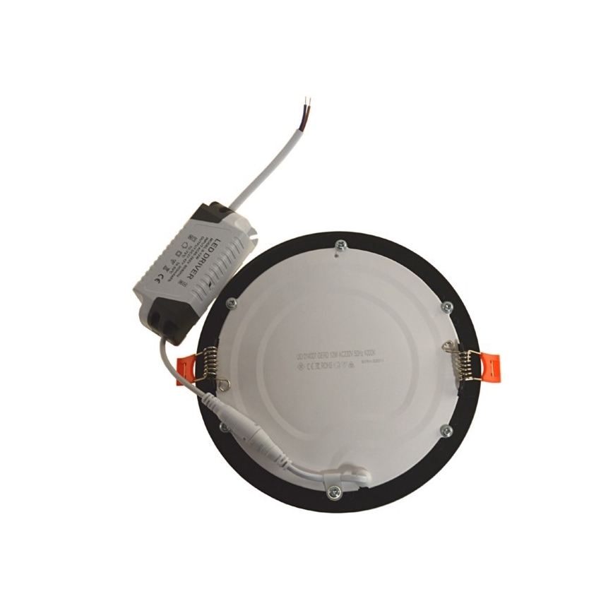 LED Ugradbena svjetiljka GERD LED/12W/230V 4000K crna