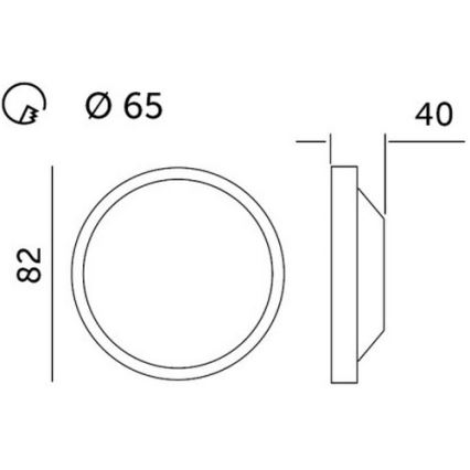 LED Ugradbena svjetiljka HALO LED/5W/230V 3000K