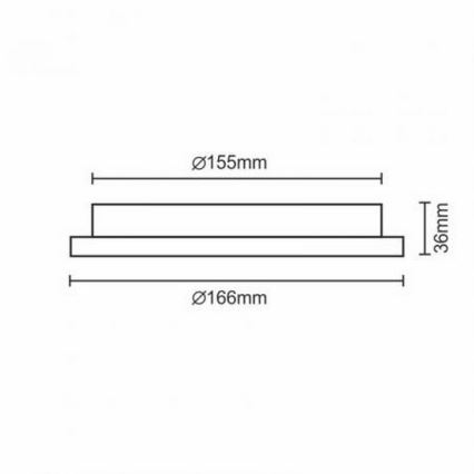 LED Ugradbena svjetiljka LED/12W/230V IP40