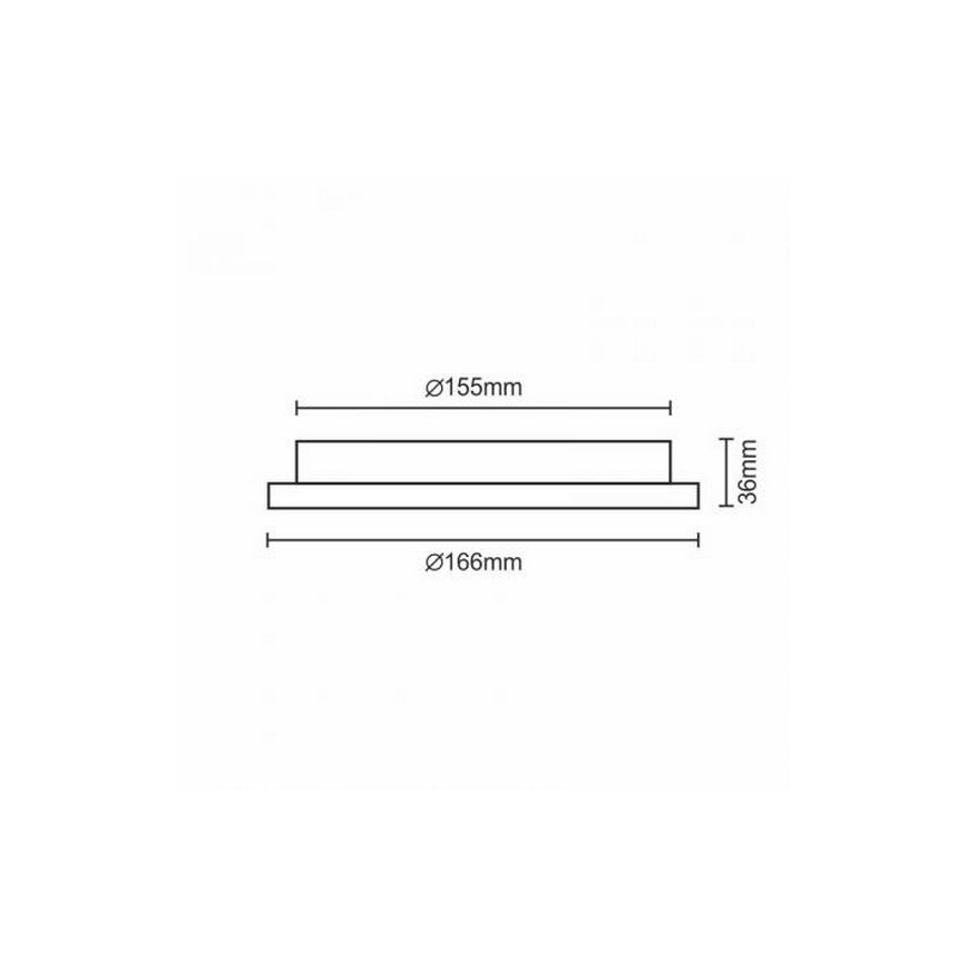 LED Ugradbena svjetiljka LED/12W/230V IP40