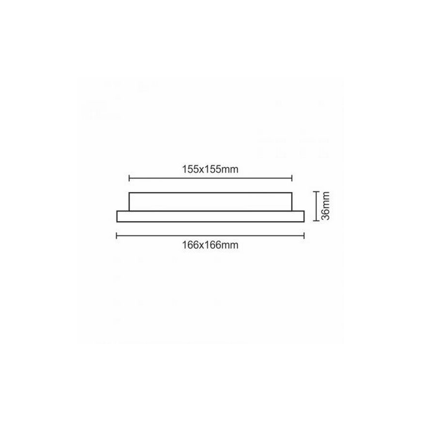 LED Ugradbena svjetiljka LED/12W/230V IP40