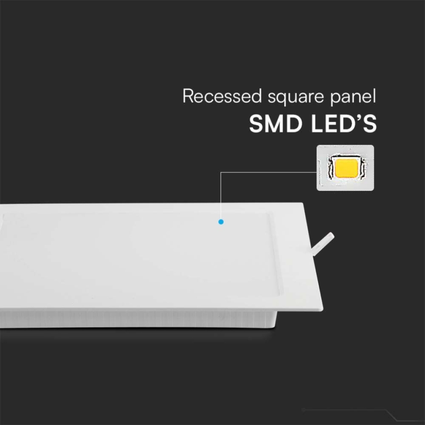 LED Ugradbena svjetiljka LED/18W/230V 22x22 cm 4000K bijela