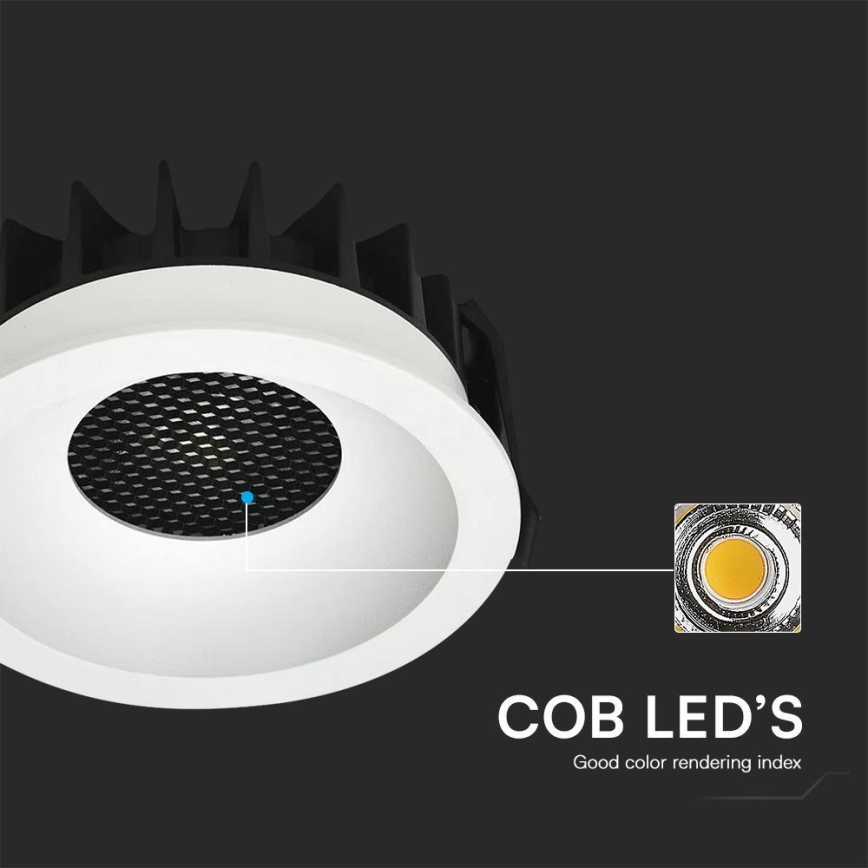 LED Ugradbena svjetiljka LED/18W/230V 3000/4000/6400K pr. 10,6 cm bijela