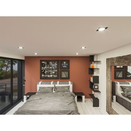LED Ugradbena svjetiljka LED/18W/230V 3000K 11,5x11,5 cm bijela