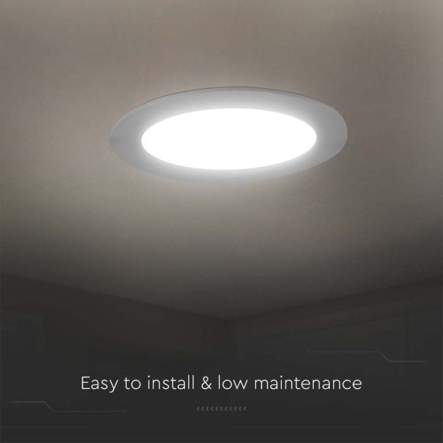 LED Ugradbena svjetiljka LED/18W/230V pr. 22 cm 6500K bijela