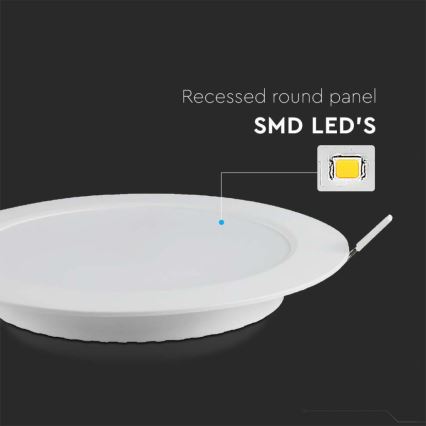 LED Ugradbena svjetiljka LED/18W/230V pr. 22 cm 6500K bijela