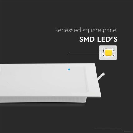 LED Ugradbena svjetiljka LED/24W/230V 29,5x29,5 cm 3000K bijela