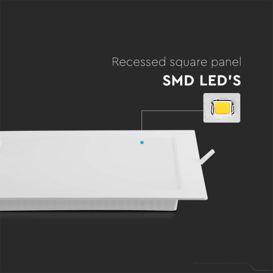 LED Ugradbena svjetiljka LED/24W/230V 29,5x29,5 cm 3000K bijela